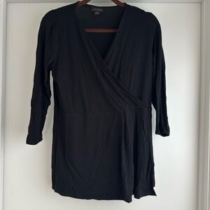 Black crossover long top